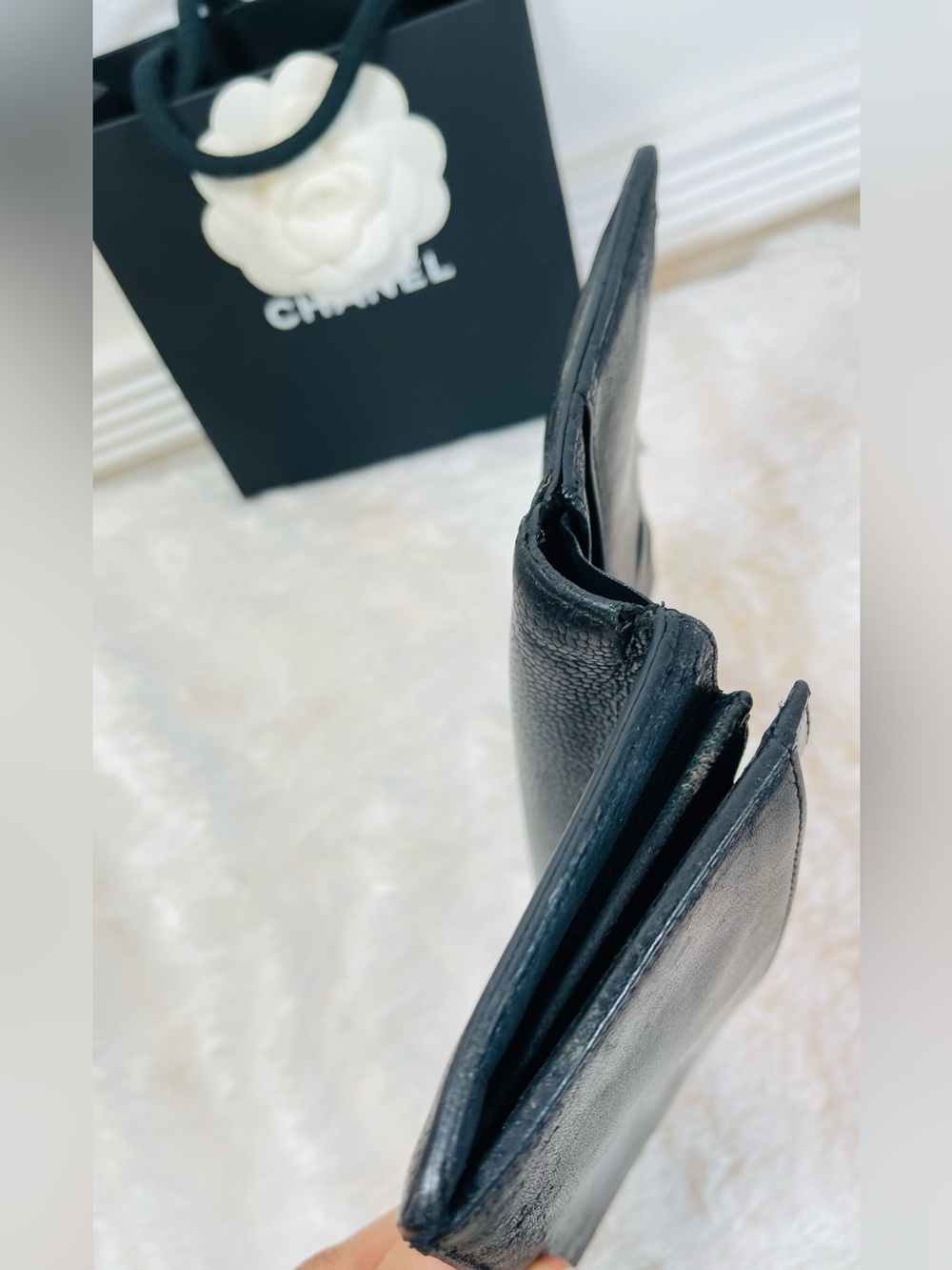Chanel Authentic Caviar Wallet w/CALLOUTS - Picture 7 of 14
